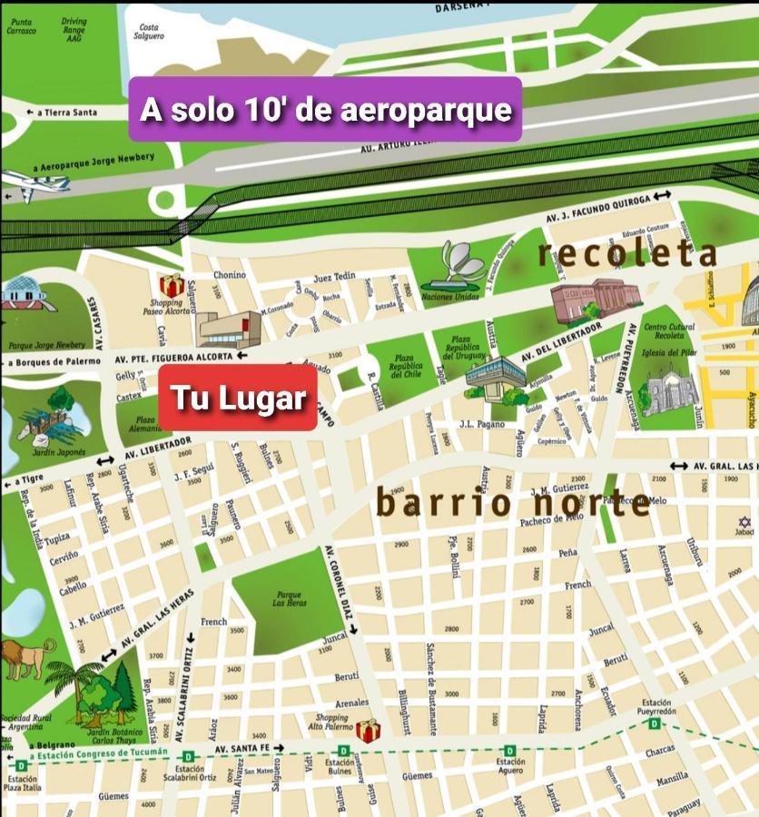 Palermo Chico Castex 2 Pax 10Min Aeroparque 100M Mater Dei Buenos Aires Exterior foto